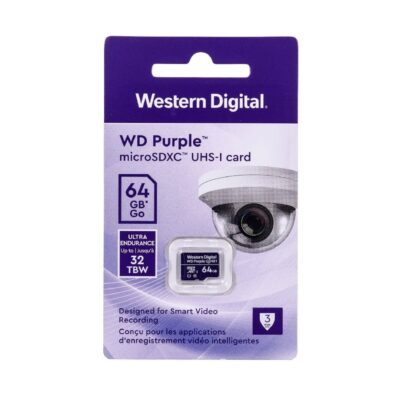 MEMORIA MICRO SD 64GB PURPLE VIGILANCIA  WESTERN DIGITAL